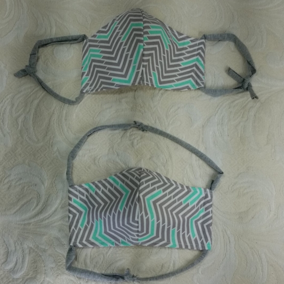 Celebrity Style Accessories - 2 Face masks cloth soft fabric stretch ear loops